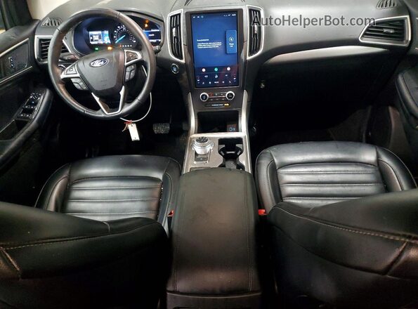 2FMPK4J96PBA17953 2023 FORD EDGE Gray Widok deski rozdzielczej