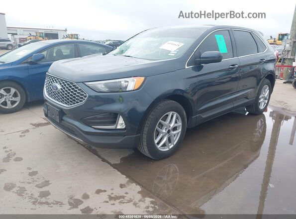 2FMPK4J96RBA15428 2024 FORD EDGE Blue Առջևի ձախ երեք քառորդ տեսարան