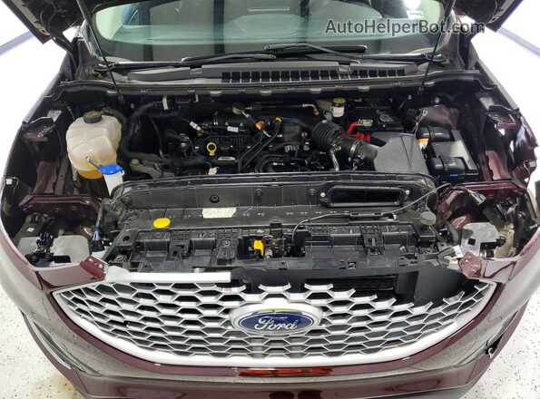 2FMPK4J96RBA79209 2024 FORD EDGE Burgundy Vista del compartimento del motor