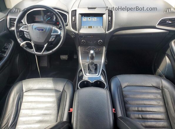 2FMPK4J97GBB09282 2016 FORD EDGE Белый Вид панели приборов