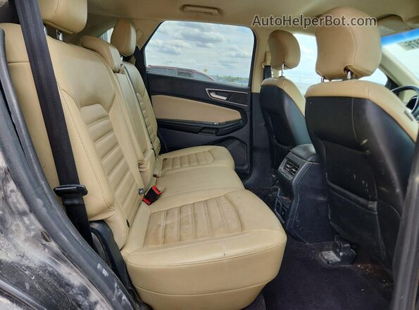 2FMPK4J97GBB67165 2016 FORD EDGE Charcoal Widok wnętrza z tyłu