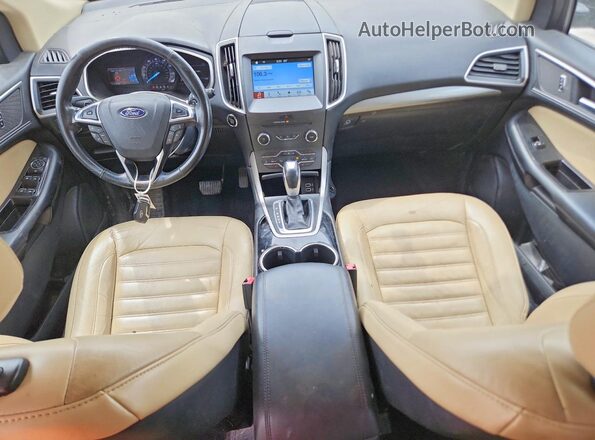 2FMPK4J97GBB67165 2016 FORD EDGE Charcoal Widok deski rozdzielczej