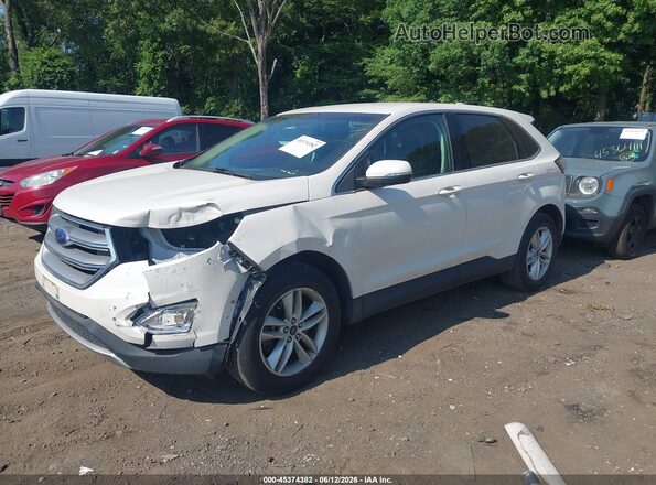 2FMPK4J97GBC53303 2016 FORD EDGE White Առջևի ձախ երեք քառորդ տեսարան