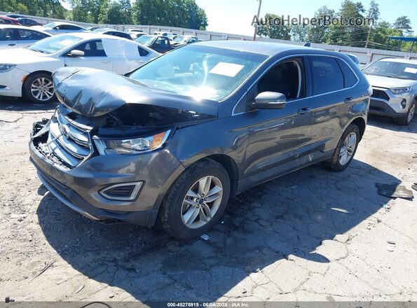 2FMPK4J97HBC01106 2017 FORD EDGE Gray Vista tres cuartos delantera izquierda