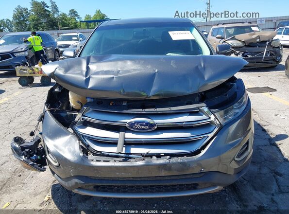 2FMPK4J97HBC01106 2017 FORD EDGE Gray Vista del cuadro de instrumentos