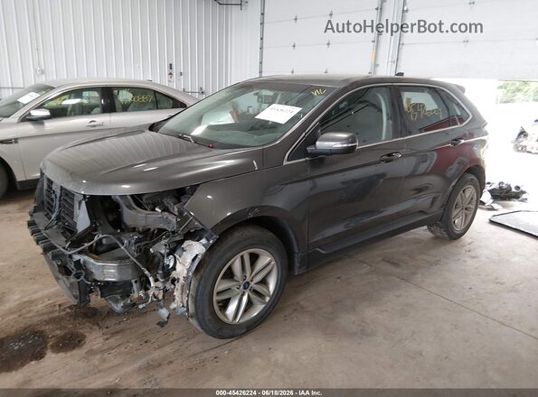 2FMPK4J97HBC31352 2017 FORD EDGE Gray Передня ліва чверть