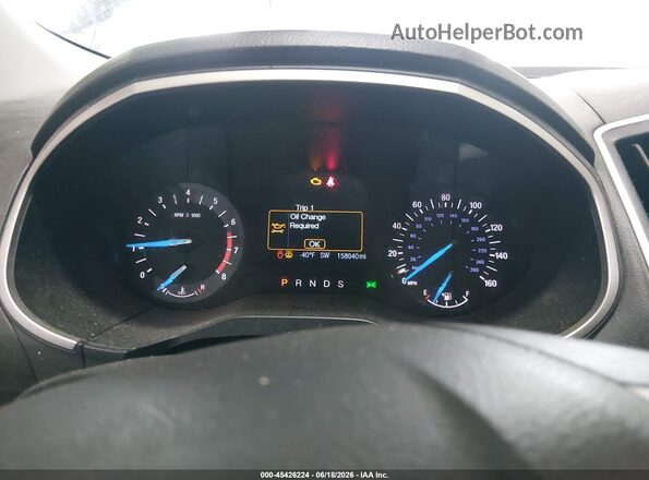2FMPK4J97HBC31352 2017 FORD EDGE Gray Вид задніх сидінь