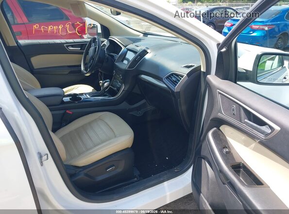 2FMPK4J97JBC09373 2018 FORD EDGE White Vista interior delantera