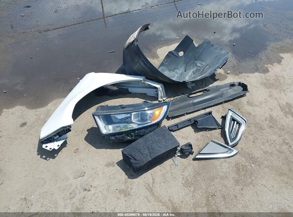 2FMPK4J97JBC09373 2018 FORD EDGE White Vista del cuadro de instrumentos