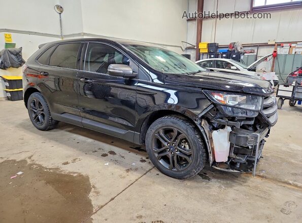 2FMPK4J97JBC23967 2018 FORD EDGE Black Przód prawy