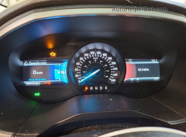 2FMPK4J97JBC23967 2018 FORD EDGE Black Widok zestawu wskaźników