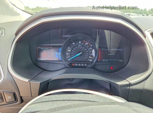 2FMPK4J97KBB17732 2019 FORD EDGE Brown Вид щитка приладів