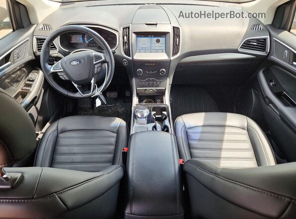 2FMPK4J97KBB17732 2019 FORD EDGE Brown Вид панелі приладів
