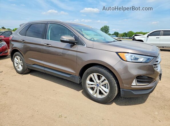 2FMPK4J97KBB17732 2019 FORD EDGE Brown Передня права чверть