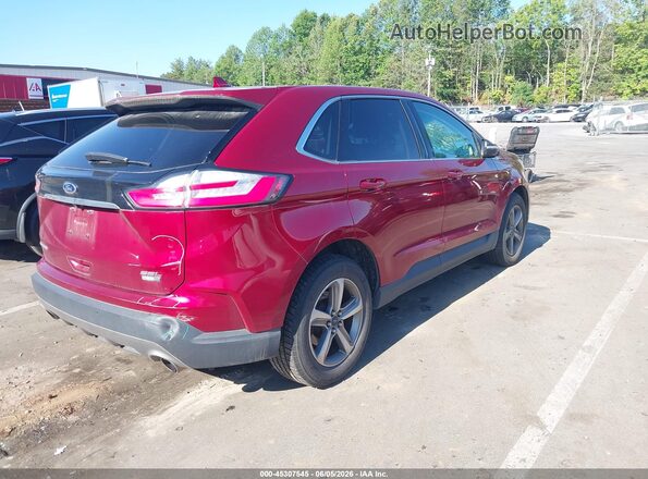 2FMPK4J97KBB31436 2019 FORD EDGE Red Rear right