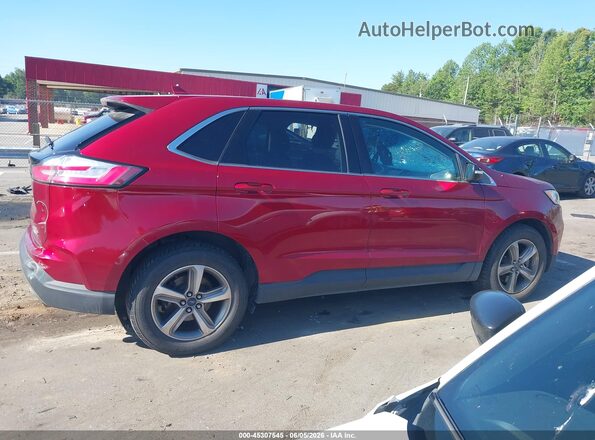 2FMPK4J97KBB31436 2019 FORD EDGE Red Rear interior view