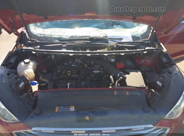 2FMPK4J97KBB31436 2019 FORD EDGE Red Rear view