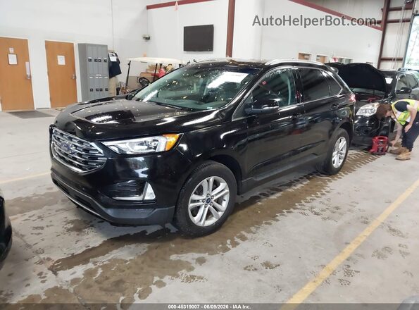 2FMPK4J97KBC19015 2019 FORD EDGE Black წინა მარცხენა ხედი სამი მეოთხედიდან