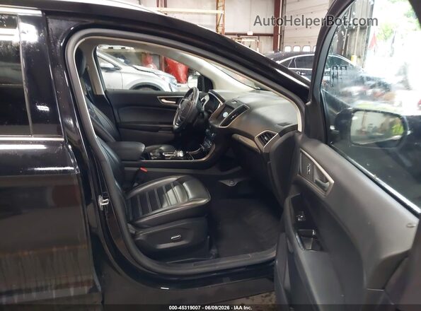 2FMPK4J97KBC19015 2019 FORD EDGE Black წინა სალონის ხედი