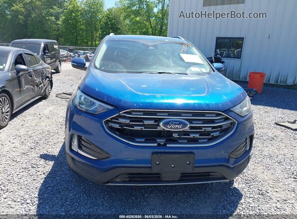 2FMPK4J97LBA01593 2020 FORD EDGE Blue Widok z przodu