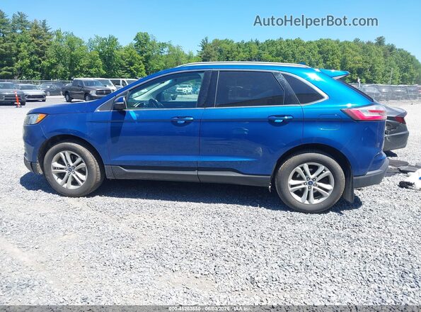 2FMPK4J97LBA01593 2020 FORD EDGE Blue Widok wnętrza 360 stopni