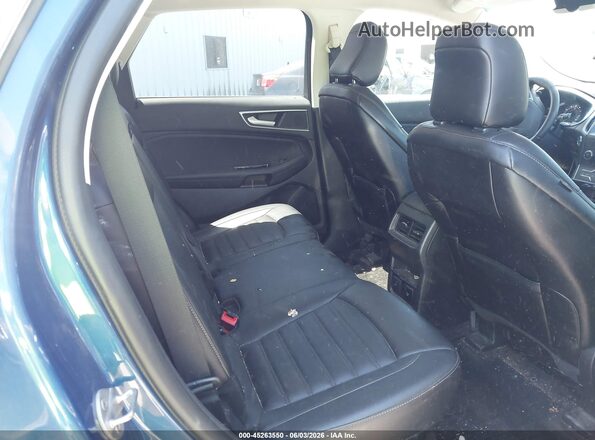 2FMPK4J97LBA01593 2020 FORD EDGE Blue Widok naklejki z numerem VIN