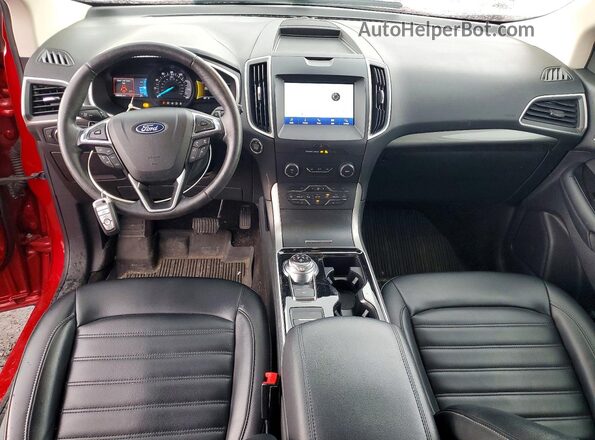 2FMPK4J97LBA59557 2020 FORD EDGE Red Widok deski rozdzielczej
