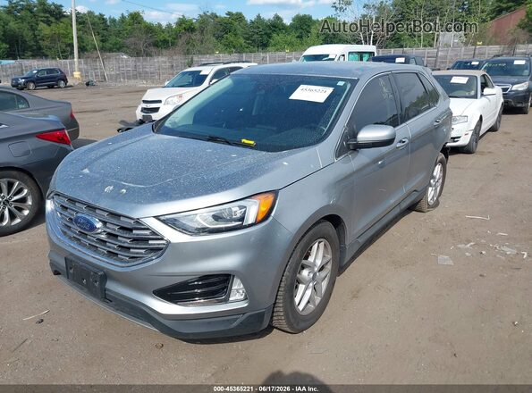 2FMPK4J97MBA10909 2021 FORD EDGE Gray Առջևի ձախ երեք քառորդ տեսարան