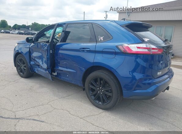 2FMPK4J97MBA32327 2021 FORD EDGE Blue Trasero izquierdo