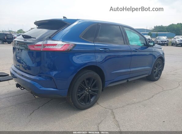 2FMPK4J97MBA32327 2021 FORD EDGE Blue Trasero derecho