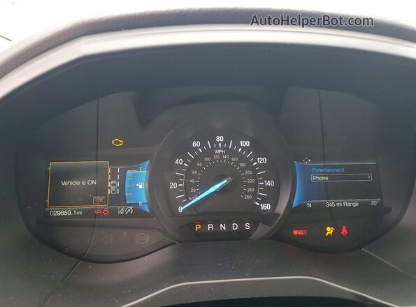 2FMPK4J97NBA88432 2022 FORD EDGE Blue Instrument cluster view