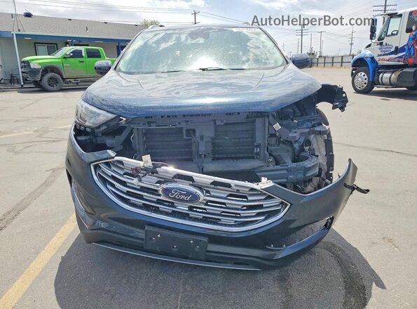 2FMPK4J97NBA88432 2022 FORD EDGE Blue Front view