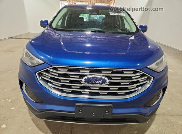 2FMPK4J97NBA92433 2022 FORD EDGE Blue Front view