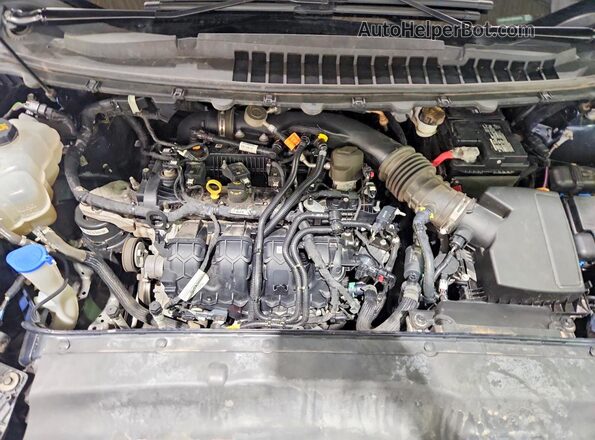 2FMPK4J97NBA92433 2022 FORD EDGE Blue Engine compartment view