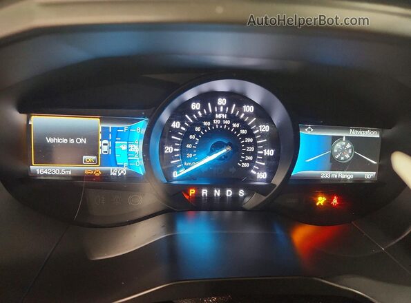 2FMPK4J97NBA92433 2022 FORD EDGE Blue Instrument cluster view