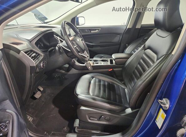 2FMPK4J97NBA92433 2022 FORD EDGE Blue Front interior view