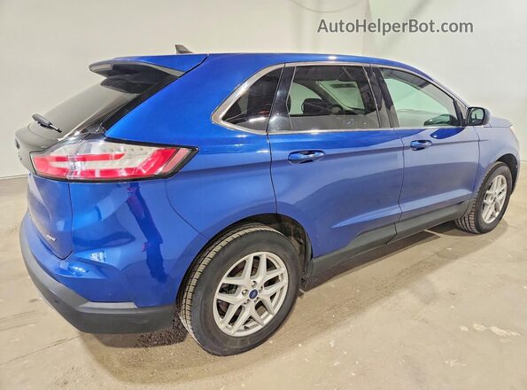 2FMPK4J97NBA92433 2022 FORD EDGE Blue Rear right