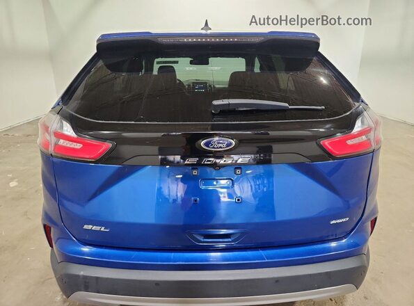 2FMPK4J97NBA92433 2022 FORD EDGE Blue Rear view