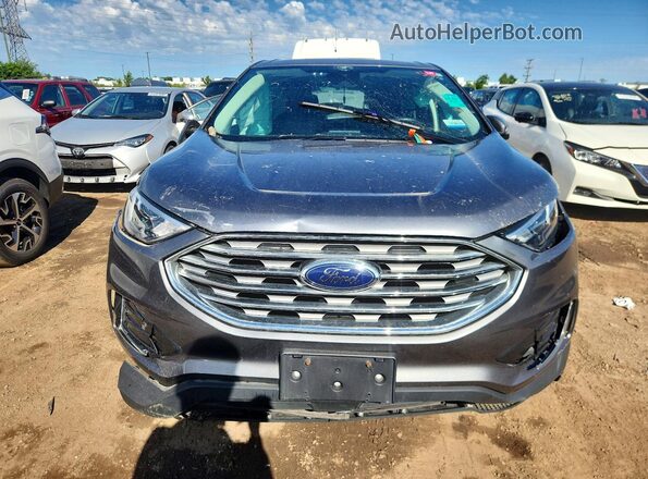 2FMPK4J97NBA93677 2022 FORD EDGE Gray Вид спереду