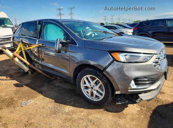 2FMPK4J97NBA93677 2022 FORD EDGE Gray Передня права чверть
