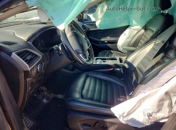 2FMPK4J97NBA93677 2022 FORD EDGE Gray Вид салону спереду