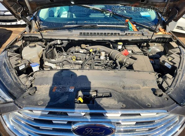 2FMPK4J97NBA93677 2022 FORD EDGE Gray Вид задньої частини салону