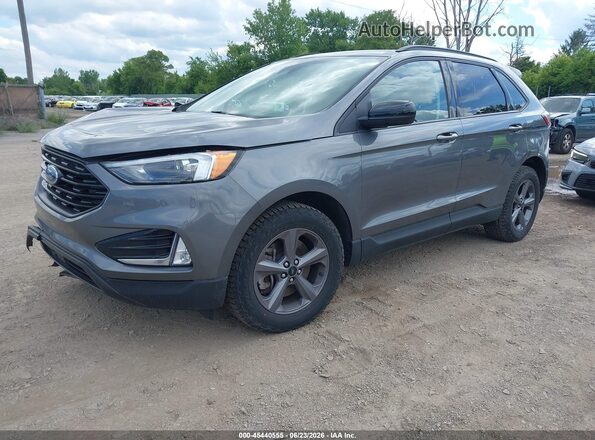 2FMPK4J97RBA35526 2024 FORD EDGE Gray Առջևի ձախ երեք քառորդ տեսարան