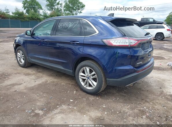 2FMPK4J98GBB57065 2016 FORD EDGE Blue Задня ліва чверть