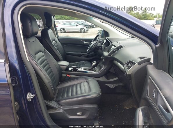 2FMPK4J98GBB57065 2016 FORD EDGE Blue Вид салону спереду