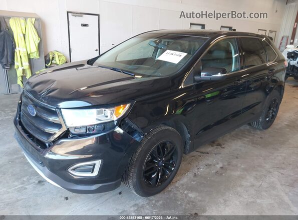 2FMPK4J98GBC58235 2016 FORD EDGE Black Vista tres cuartos delantera izquierda