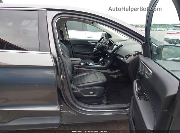 2FMPK4J98HBC42960 2017 FORD EDGE Gray Widok wnętrza z przodu