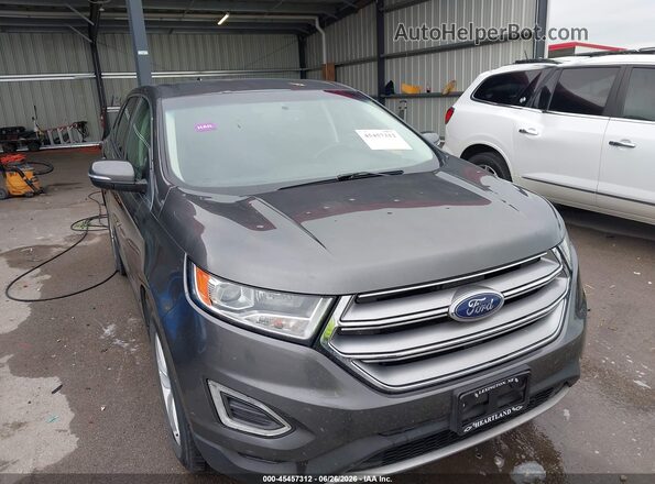 2FMPK4J98HBC42960 2017 FORD EDGE Gray Widok z przodu