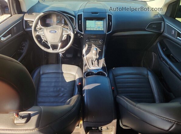 2FMPK4J98JBB64220 2018 FORD EDGE Черный Вид панели приборов