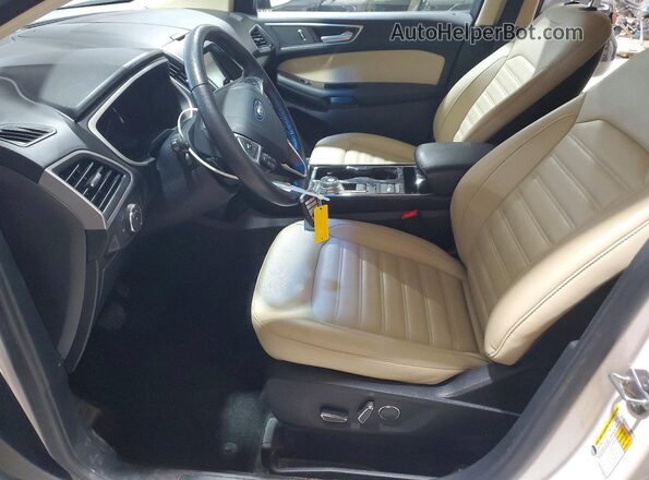 2FMPK4J98KBB96943 2019 FORD EDGE White Vista interior delantera